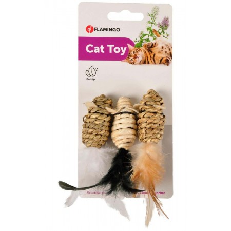 Flamingo Mice Seaweed Nature мышь плетеная игрушка для кошек (511653)